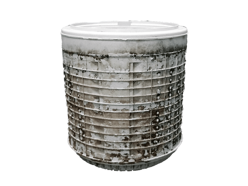 洗浄前の洗濯槽