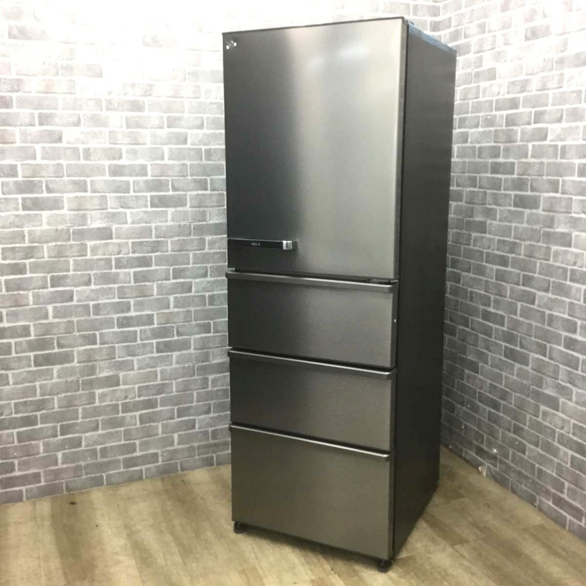 値下げしました！★ジモティ割あり★ 極美品 AQUA  冷蔵庫　AQR-V43P（T) 430L 23年製 動作確認／クリーニング済み TK4259　【リユースのサカイつくば店】 AQUA 冷蔵庫 4ドア 430L 右開き AQR-V43P(S) | リユース家電Happy