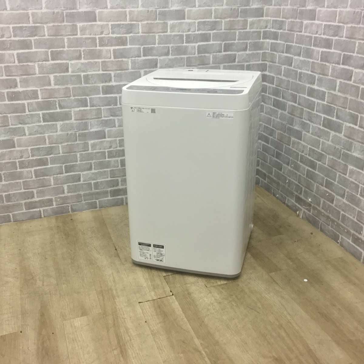 洗濯機　4.5㎏　シャープ　ES-GE4C　リユース品　価格　22,800円 SHARP 洗濯機 4.5kg ES-GE4C 2019年式 | リユース家電Happy