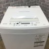 東芝 洗濯機 4.5kg AW-45M7(W) 2019年式
