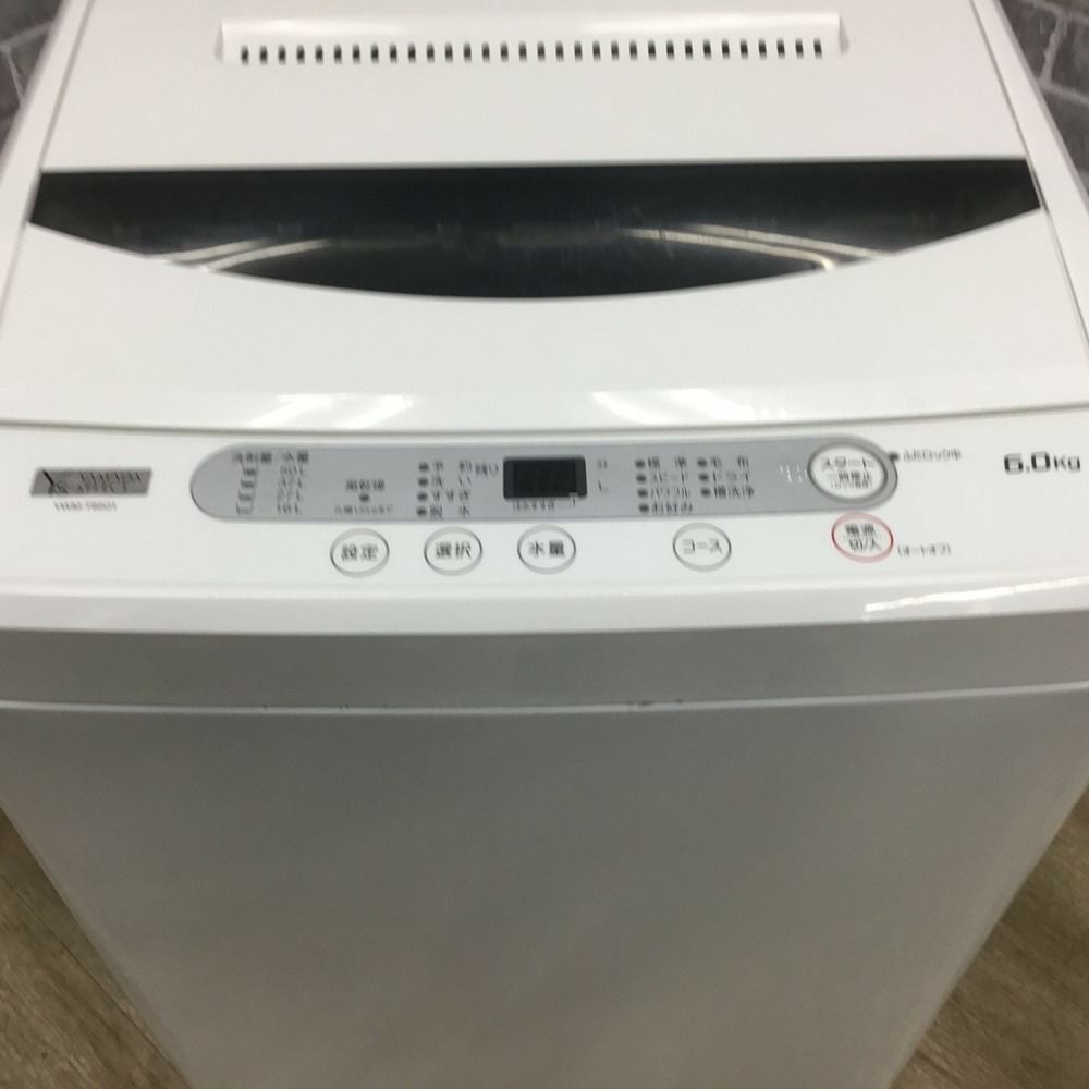 中古 全自動洗濯機 ヤマダ電機 6.0kg YWM-T60G1 2019年製造 一人暮らし