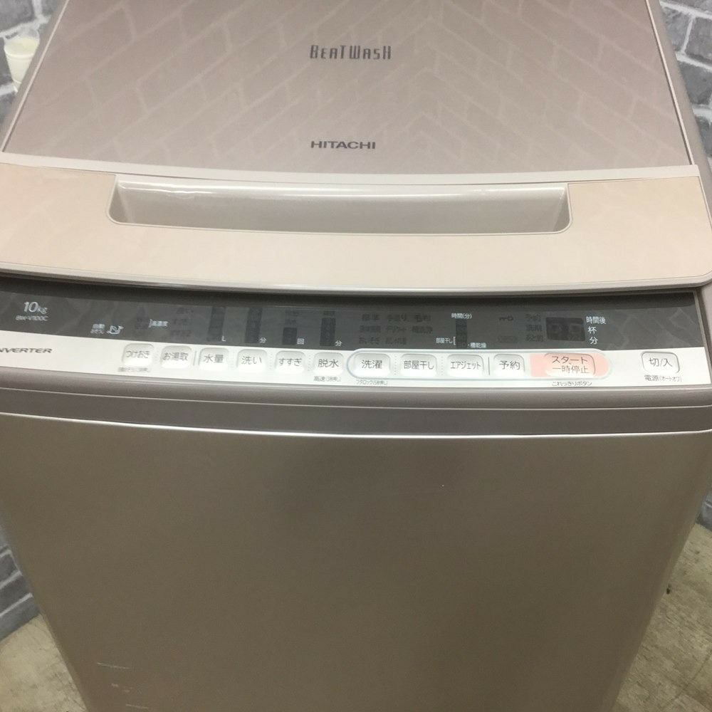 ID 512993　洗濯機10k  日立　２０１９年　BW-V100C 楽天市場】日立製/2019年式/10kg/全自動洗濯機/BW-V100C : 激安学生