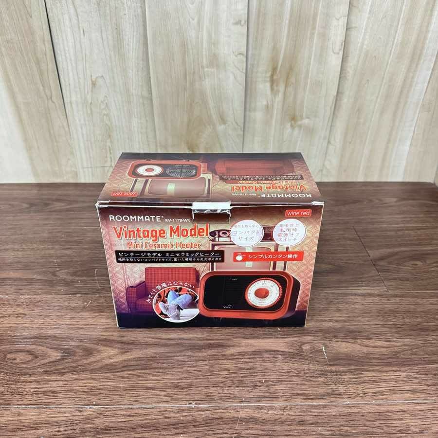 【新品】 ROOMMATE ミニセラミックヒーター 420W RM-117B-WR