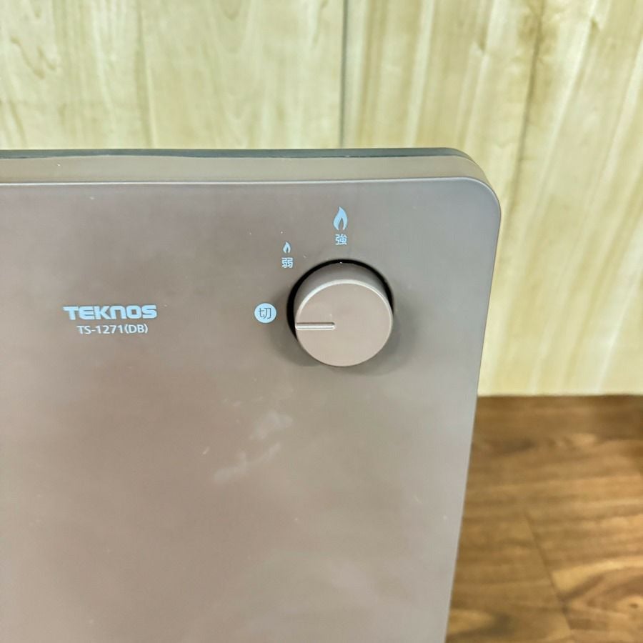 【新品】TEKNOS セラミックヒーター 1200W TS-1271 DB