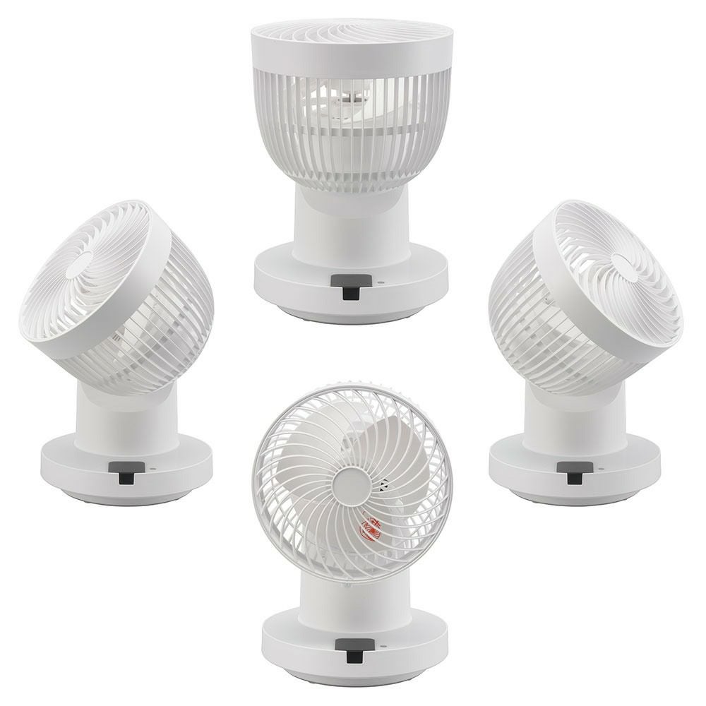 【新品】オーム電機 サーキュレーター 360度自動首振 リモコン付 USB給電 FF-SQ862TC-FW