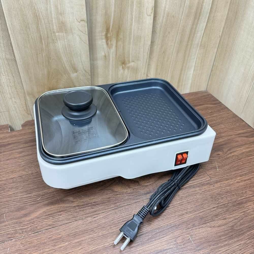 オーム電機 ホットプレート 2WAY