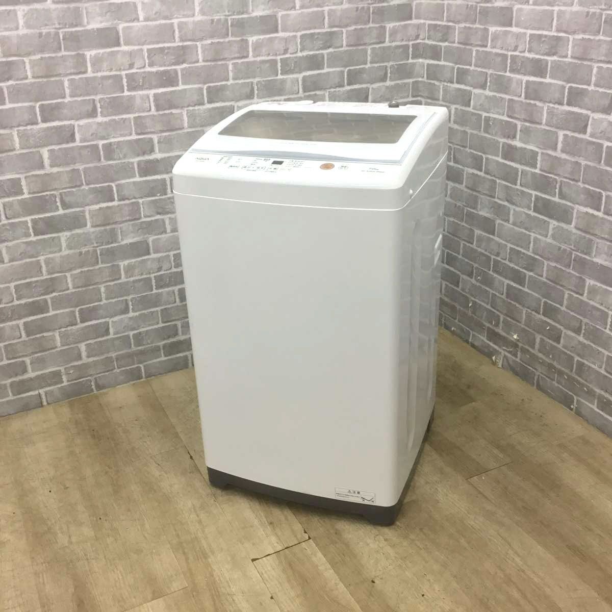AQUA 全自動洗濯機 7.0kg AQW-P7M(W) 2021年製