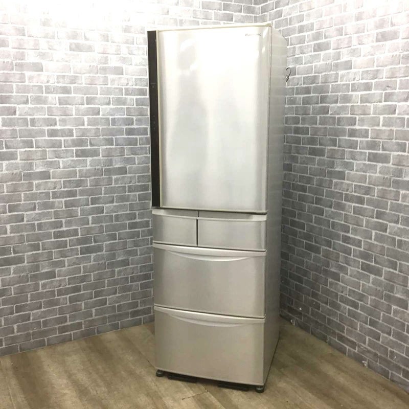 パナソニック 5ドア 冷蔵庫 426L 右開き シャンパン NR-E430V-N 2015年製