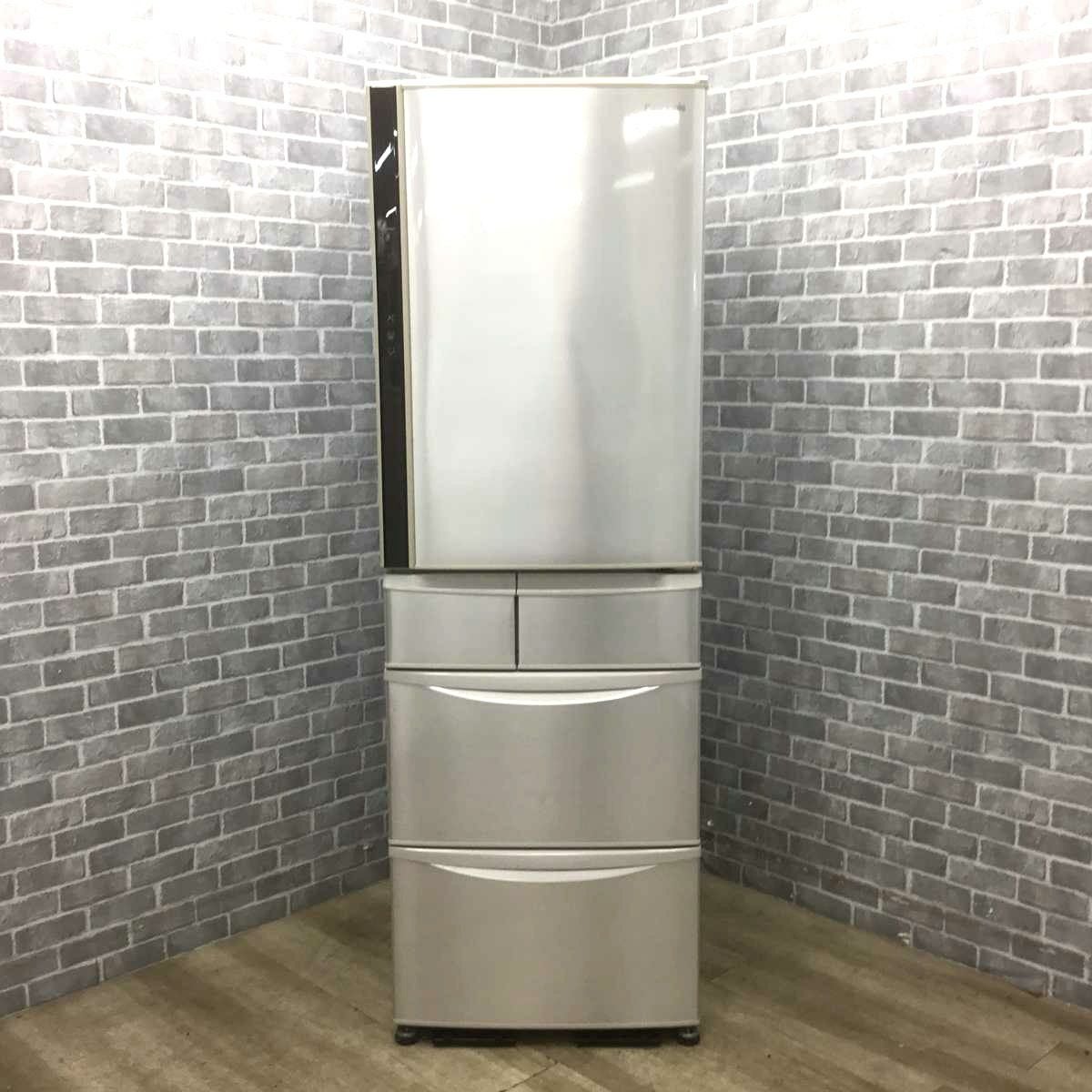 全国送料無料　パナソニック　426L ノンフロン冷凍冷蔵庫　NR-E430V パナソニック 5ドア 冷蔵庫 426L 右開き シャンパン NR-E430V-N 2015年