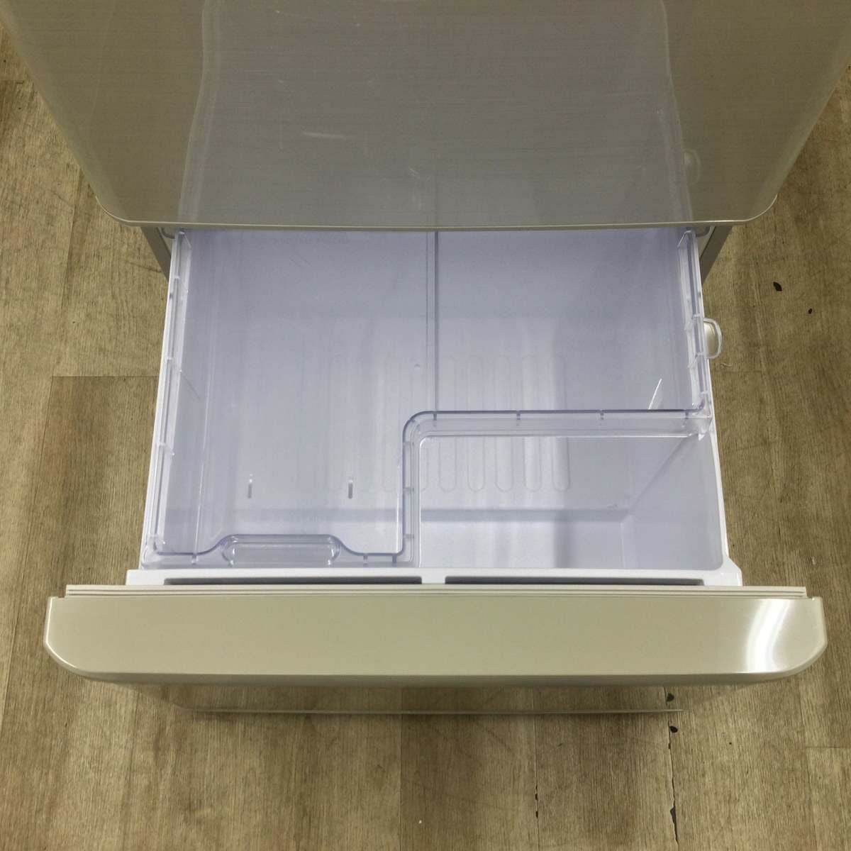 シャープ 冷蔵庫 5ドア 412L どっちもドア シャンパンゴールド SJ-W411E-N 2019年製