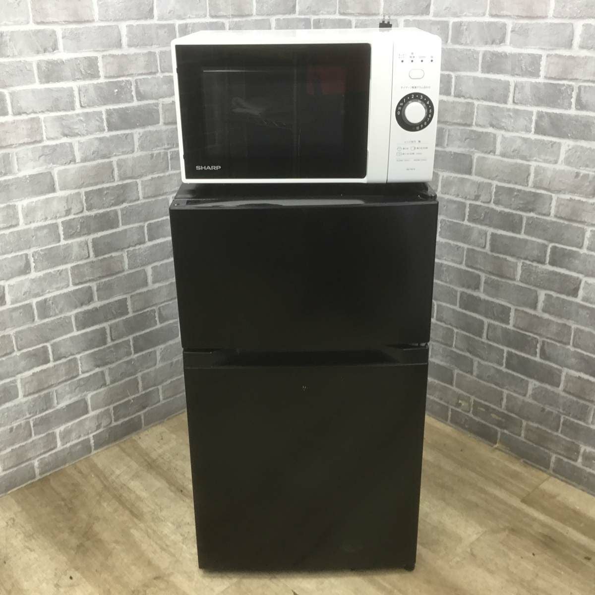 家電セット 2点セット アイリスオーヤマ 冷蔵庫 87L シャープ 電子レンジ
