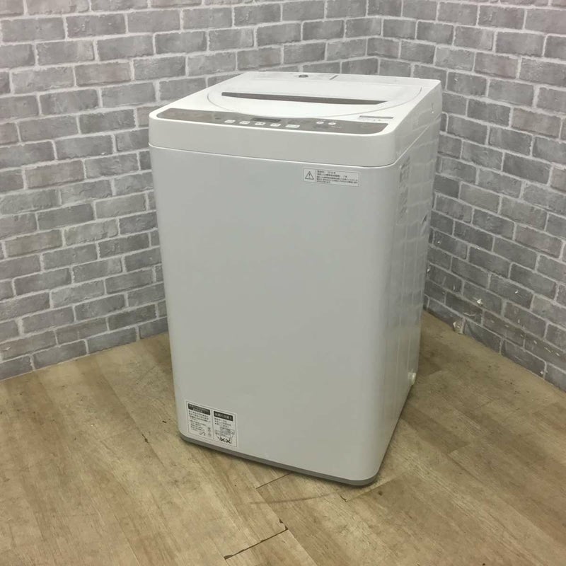シャープ 洗濯機 4.5kg 縦型 ホワイト ES-GE4B 2018年製