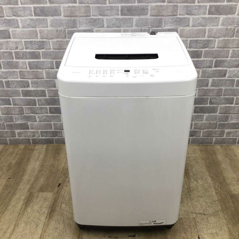 アイリスオーヤマ 洗濯機 5.0kg 縦型 ホワイト IAW-T504-W 2023年製 