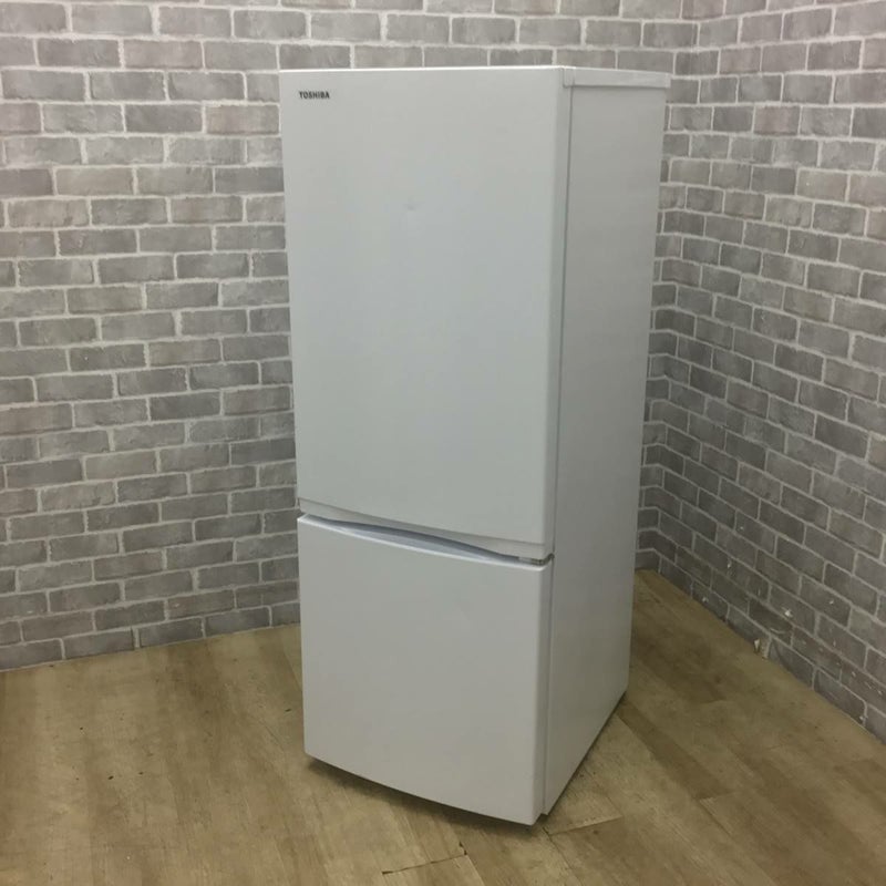 東芝 冷蔵庫 2ドア 153L 右開き ホワイト GR-T15BS(W) 2022年製