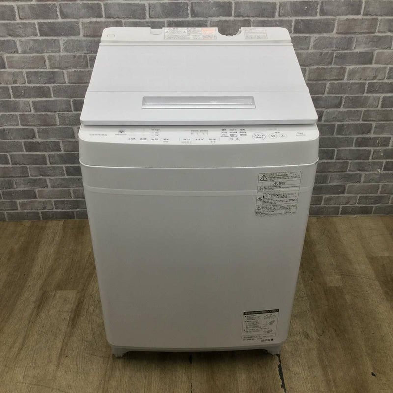 東芝 洗濯機 9.0kg 縦型 ZABOON ホワイト AW-9SD7-W 2019年製 