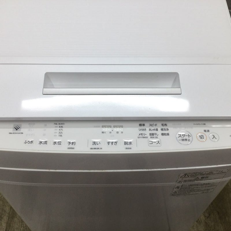 東芝 洗濯機 9.0kg 縦型 ZABOON ホワイト AW-9SD7-W 2019年製 