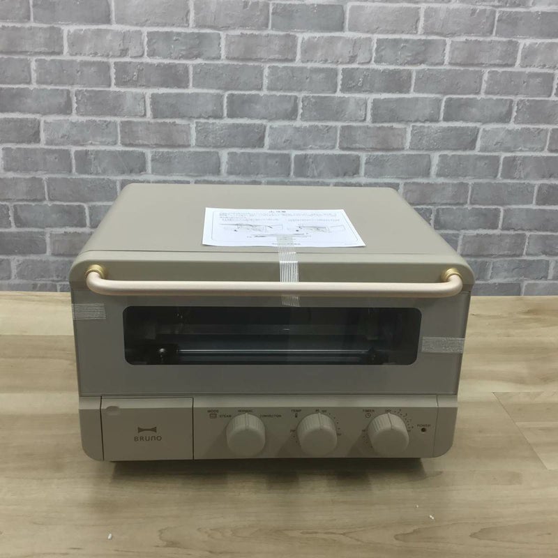 【新古品】 BRUNO スチーム&ベイク トースター グレージュ BOE067-GRG