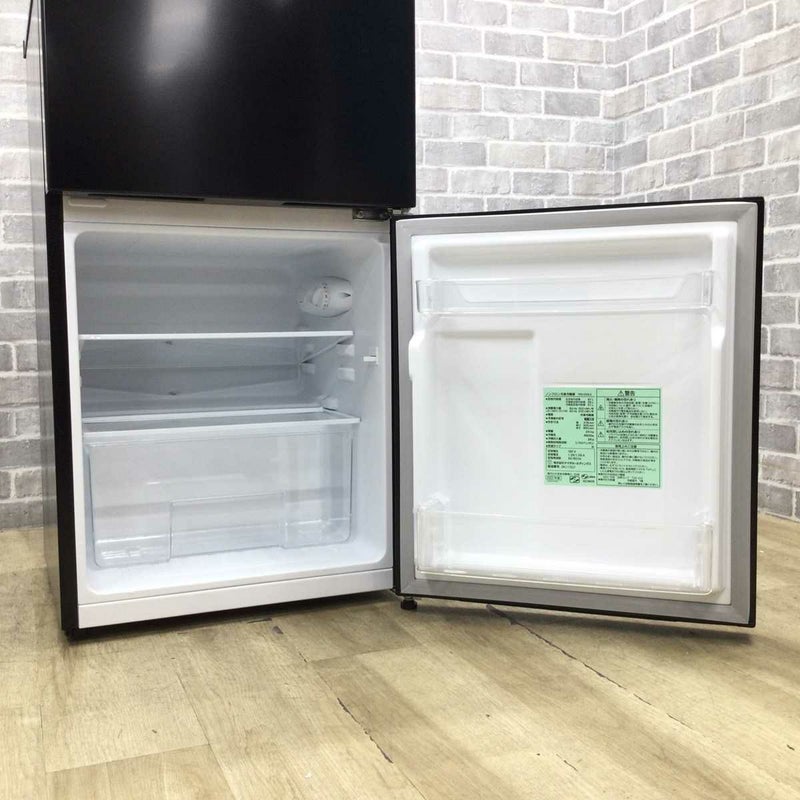ヤマダ電機 REFAGE 冷蔵庫 2ドア 87L 右開き ブラック YRZC09LK 2023年 