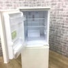 SHARP 冷蔵庫 2ドア 137L つけかえどっちもドア ホワイト SJ-D14B-W 2015年製