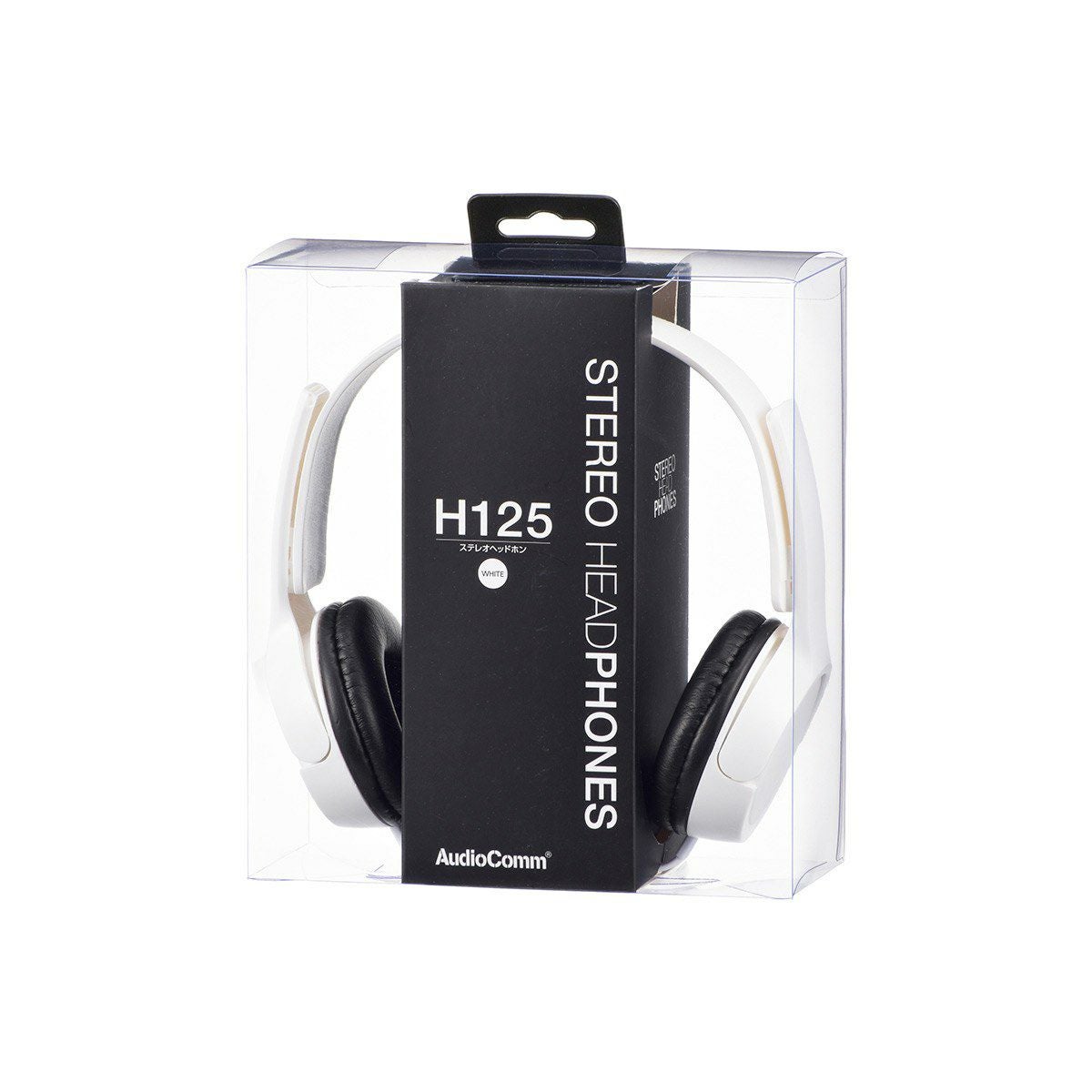 【新品】オーム電機 ステレオヘッドホン 密閉型 ホワイト HP-H125N-W