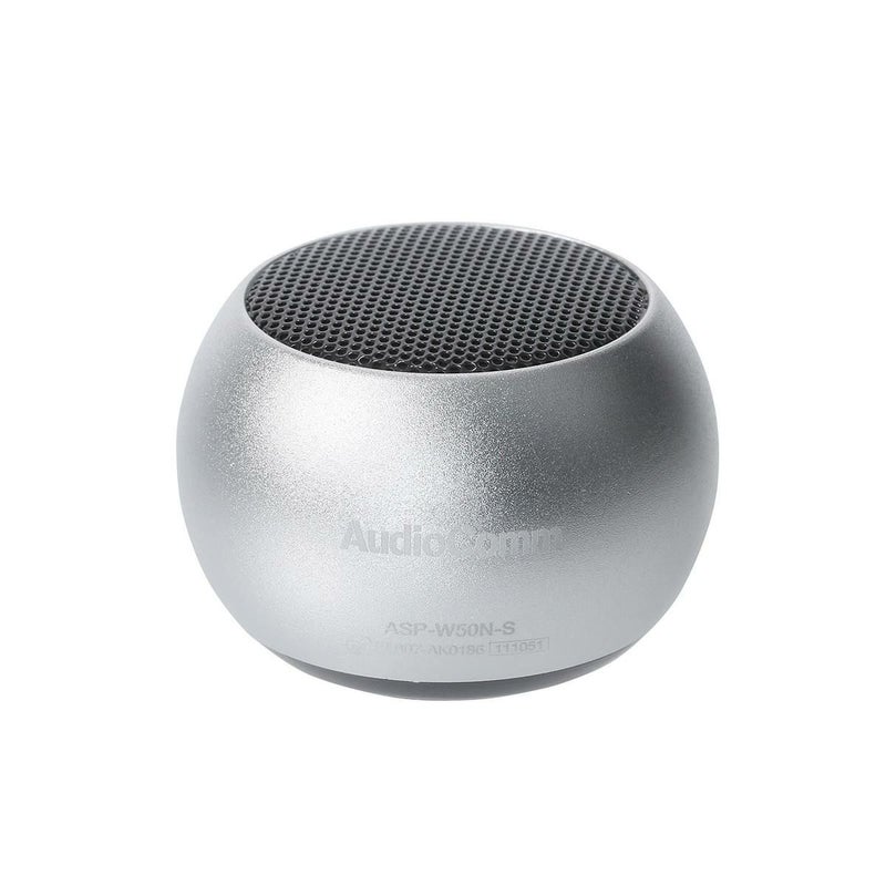 【新品】オーム電機 Bluetoothワイヤレスミニスピーカー シルバー ASP-W50N-S