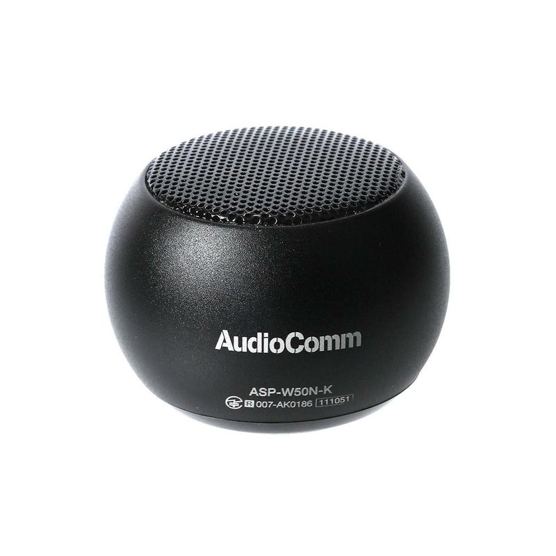 【新品】オーム電機 Bluetoothワイヤレスミニスピーカー ブラック ASP-W50N-K