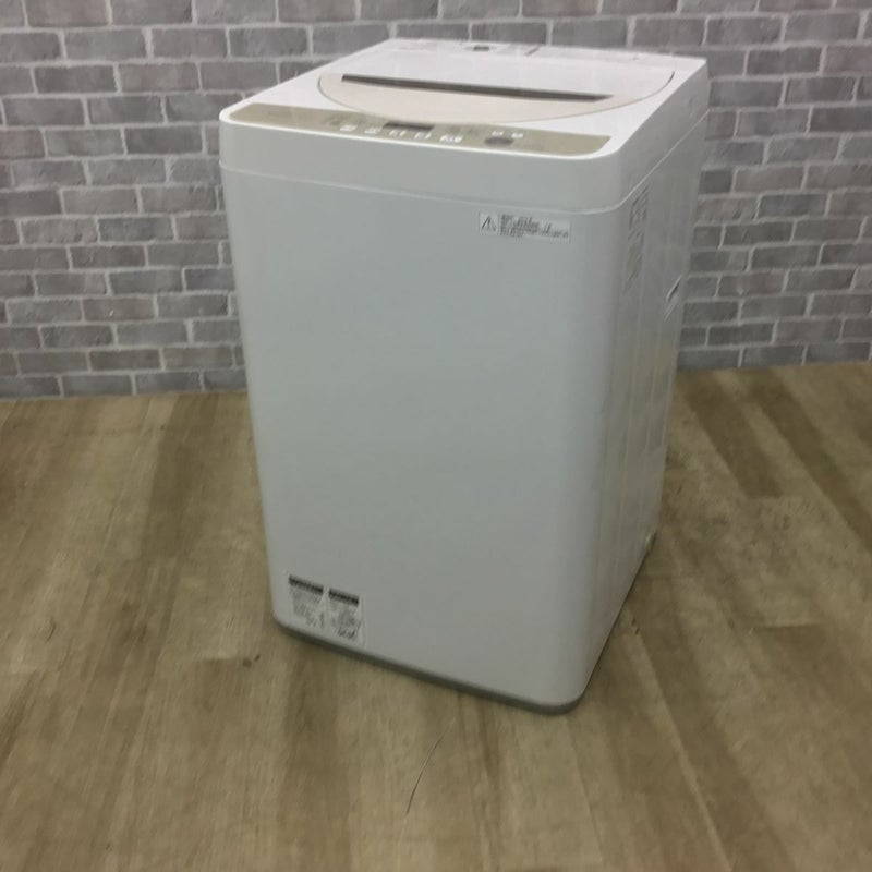 シャープ 洗濯機 4.5kg 縦型 ホワイト ES-GE45R 2016年製