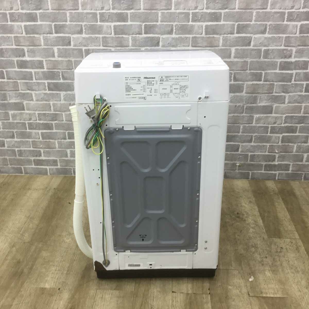 ✨ハイセンス　中古　HW-G55A-W　洗濯機　5.5㎏　2018年製　糸くずフィルター破れています✨うるま市田場✨ ハイセンス 洗濯機 5.5kg 縦型 ホワイト HW-G55A-W 2018年製