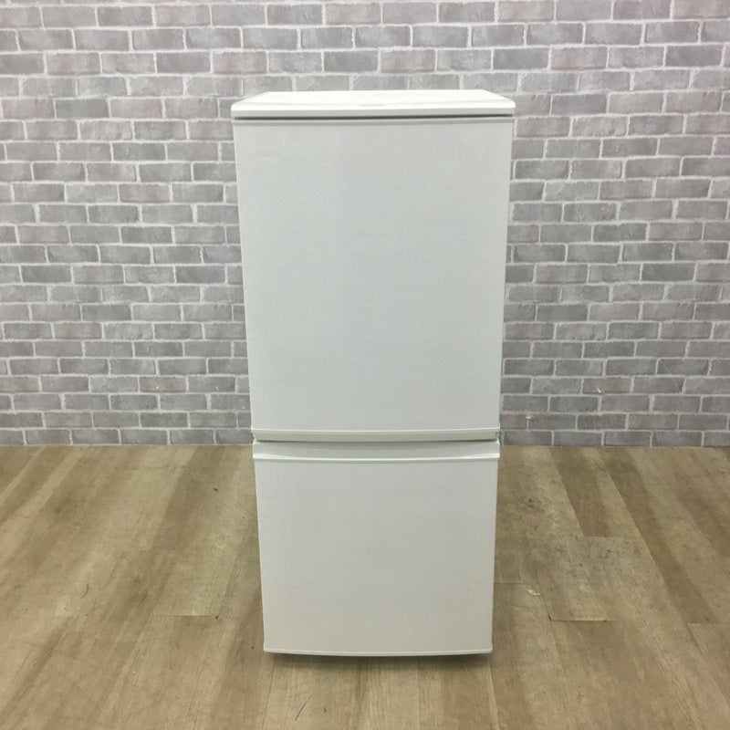 シャープ 冷蔵庫 2ドア 137L つけかえどっちもドア ホワイト SJ-D14C-W 