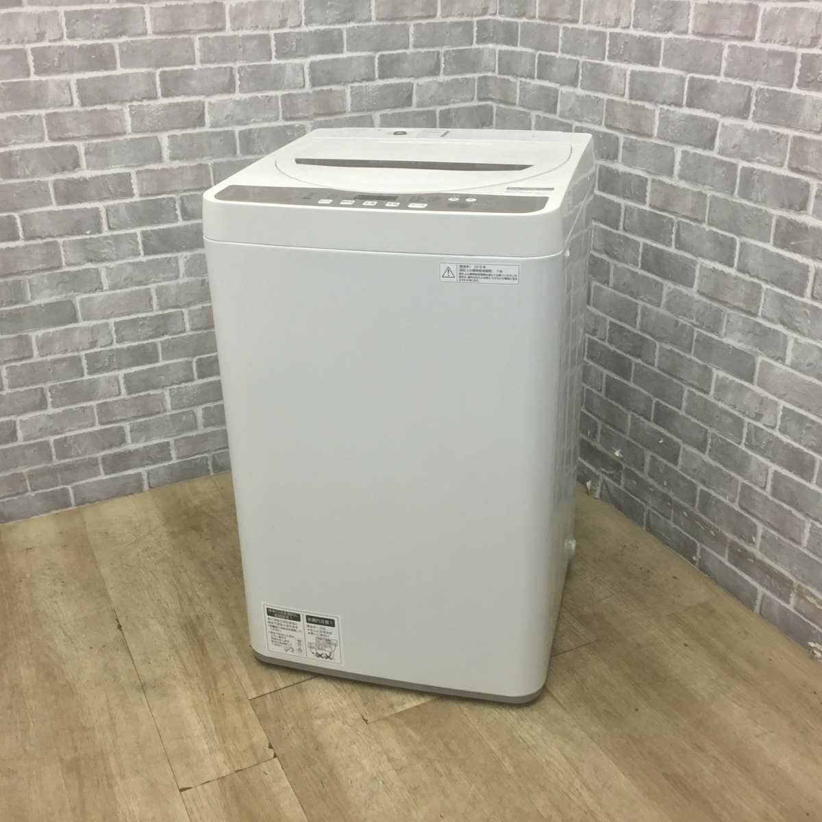 SHARP ES GE48 2018年製　５年保証付き SHARP (シャープ) 全自動洗濯機 キズ有 5.5kg ES-GE5B 2018年製