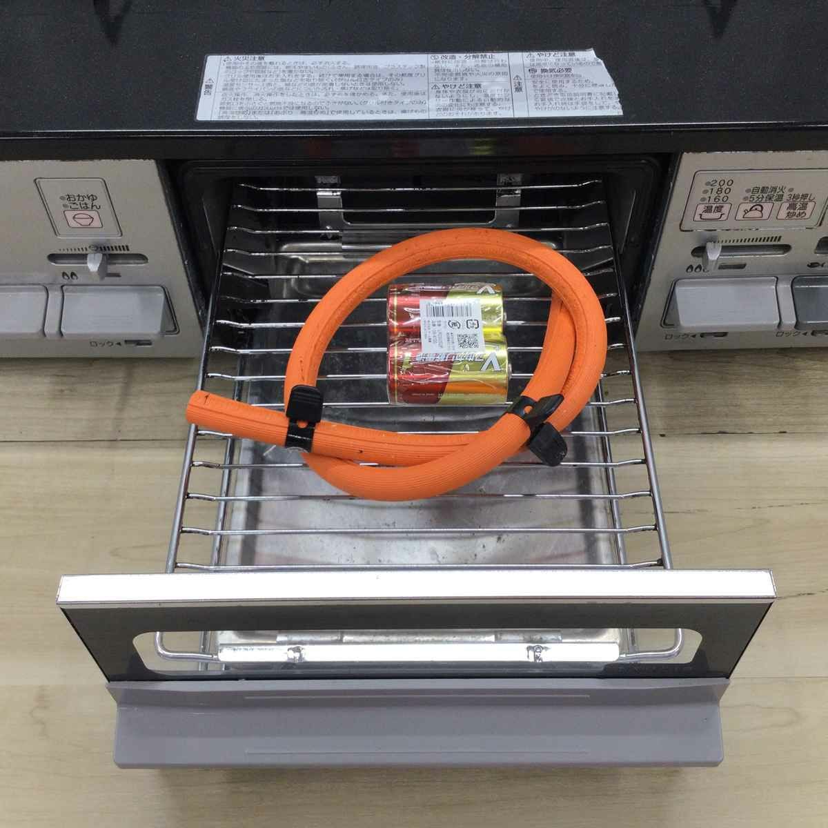 ガスコンロ LPガス 約59cm幅 右強火力 シルバー NW61QVR 2019年製