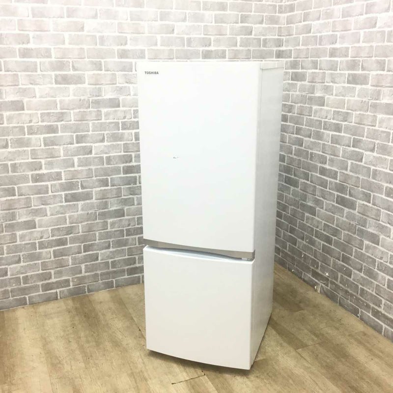 東芝 冷蔵庫 2ドア 153L 右開き ホワイト GR-P15BS(W) 2019年製