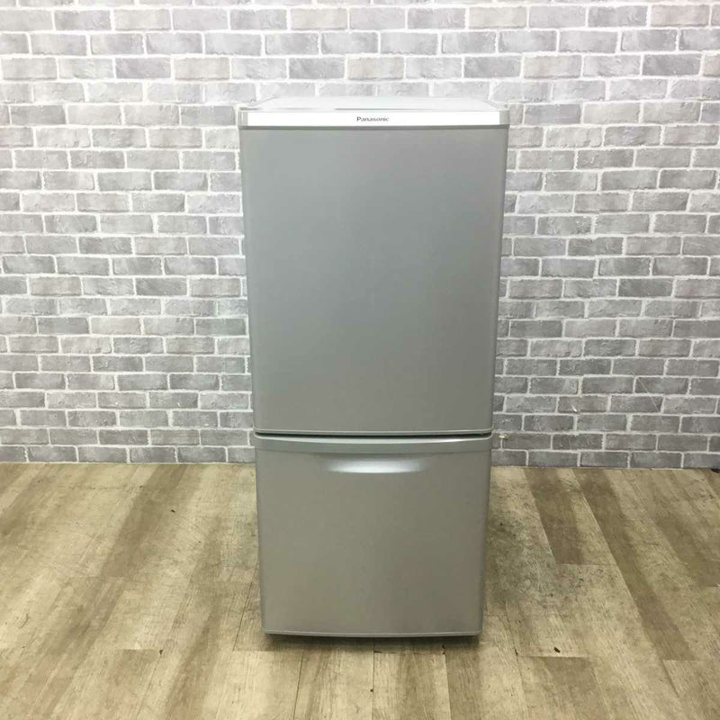 パナソニック 冷蔵庫 2ドア 138L 右開き シルバー NR-B149W-S 2017年製 