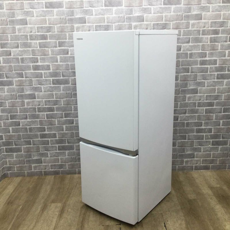 東芝 冷蔵庫 2ドア 153L 右開き ホワイト GR-S15BS(W) 2021年製 