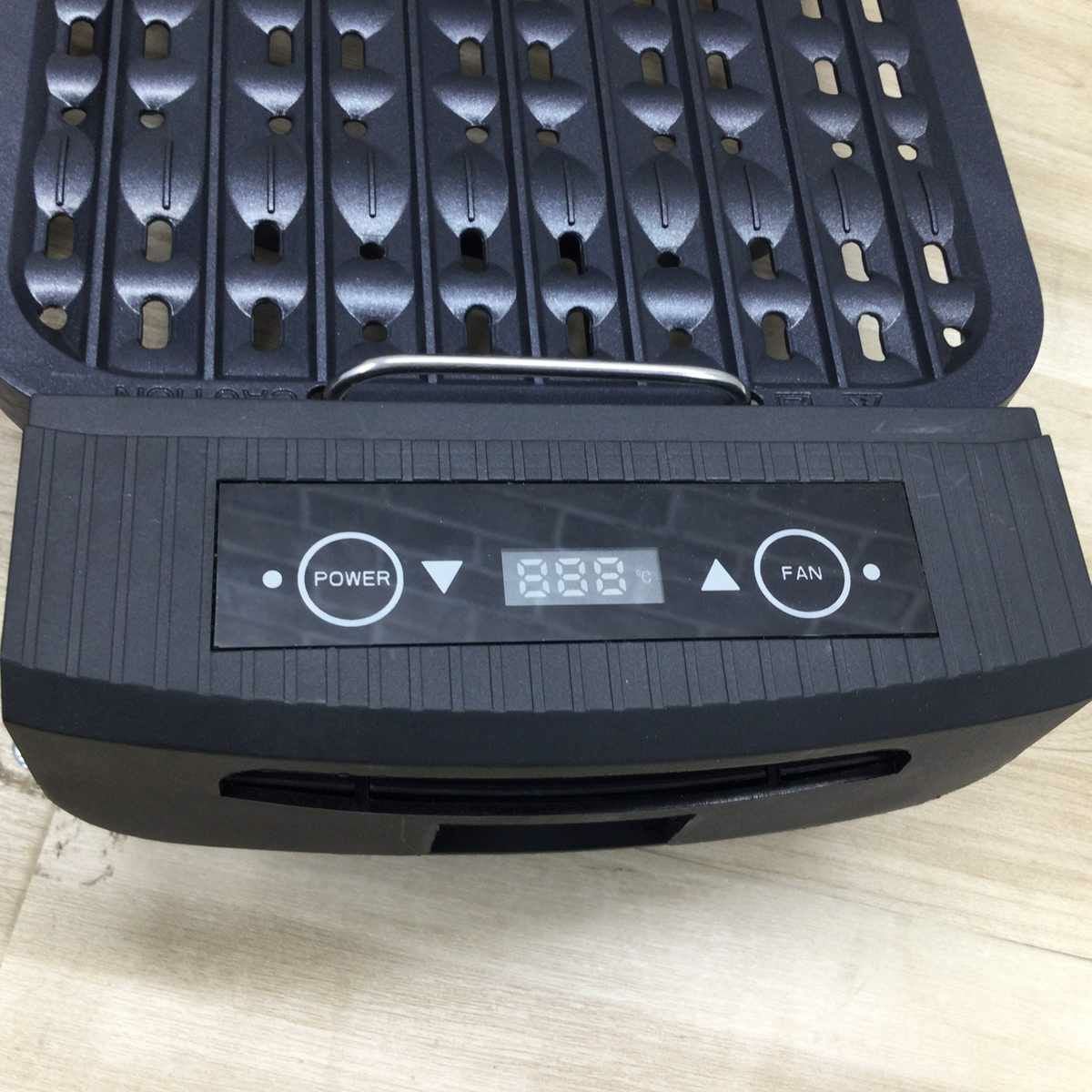 アズマ 2枚組吸煙グリル ホットプレート ブラック EHPARC-CSL2 2022年製