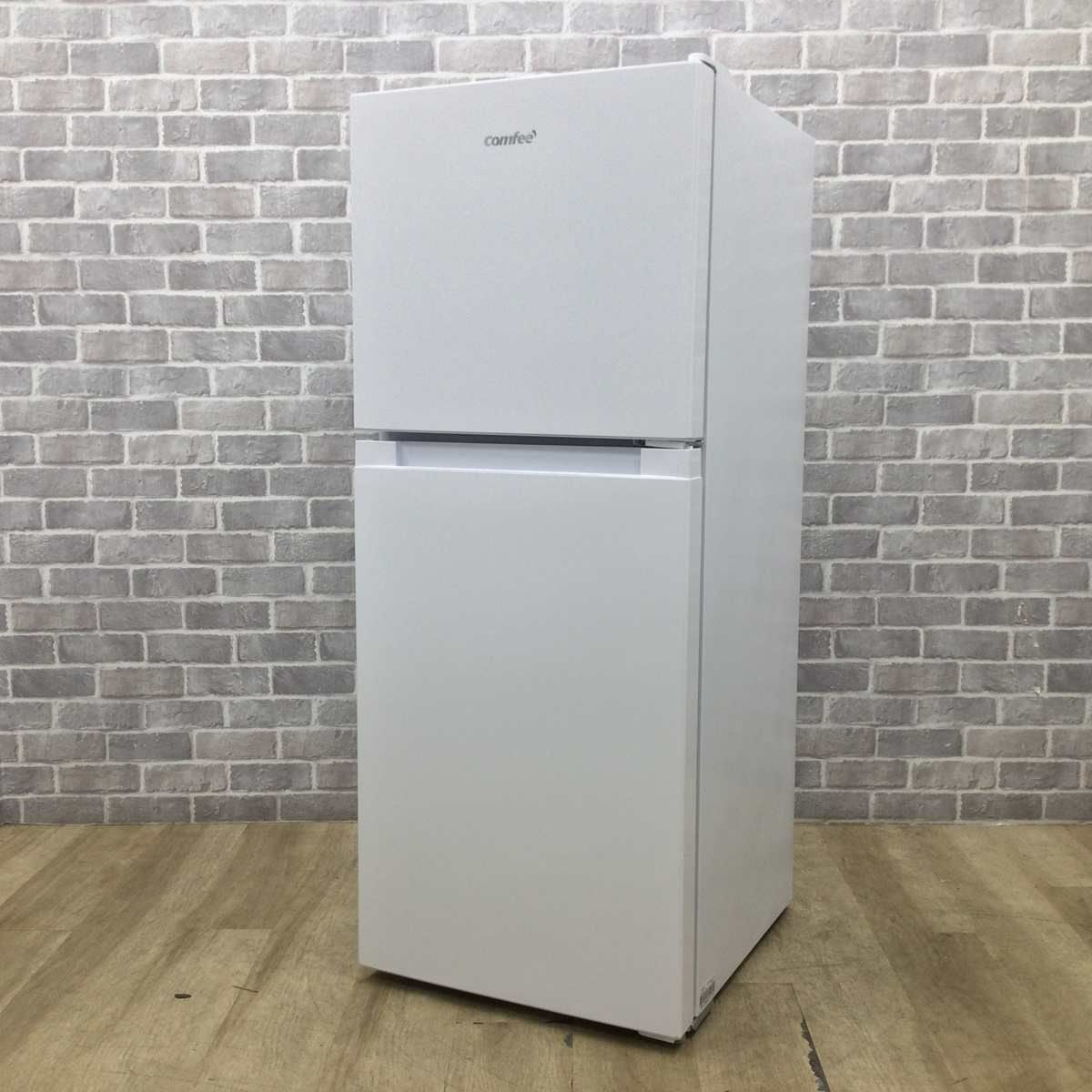 COMFEE' 冷蔵庫 2ドア 132L 右開き ホワイト RCT128WH1JP(E) 2025年製