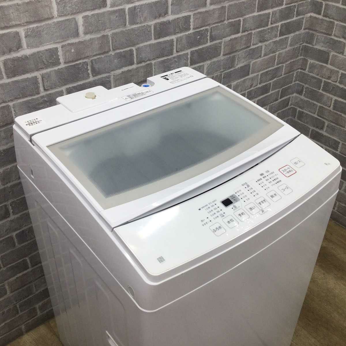 J3139　【リユースのサカイ柏店】　NITORI ニトリ　9.0kg洗濯機　　NTR-90　2022年製 動作確認　クリーニング済み　　参考価格54,900円 ニトリ、黒いタテ型洗濯機。たっぷり9kg洗える - 家電 Watch