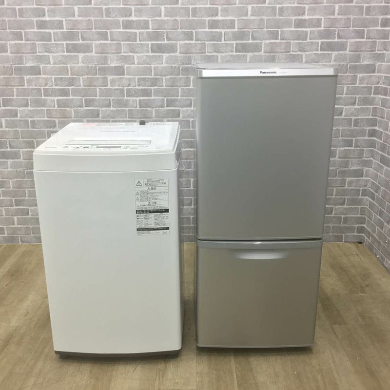 家電2点セット パナソニック 冷蔵庫 138L 東芝 洗濯機 4.5kg