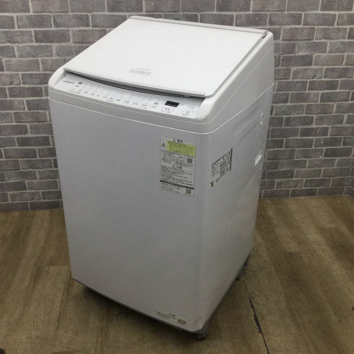 【ドリーム尾浜店】★ジモティー割あり★8/4.5kg洗濯乾燥機　日立　BW-DV80G　2022年製　WH　※動作確認◯　※多少の使用感あり　 高さ(H)104cm× 幅(W)61cm× 奥行(D)63.5cm 日立 ビートウォッシュ 8.0キロ 電気洗濯乾燥機 BW-DV80G 2022年製