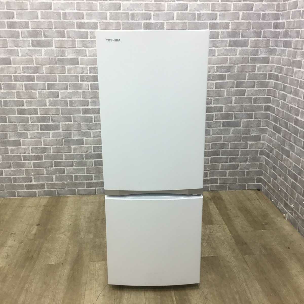 東芝 冷蔵庫 2ドア 153L 右開き ホワイト GR-R15BS(W) 2019年製