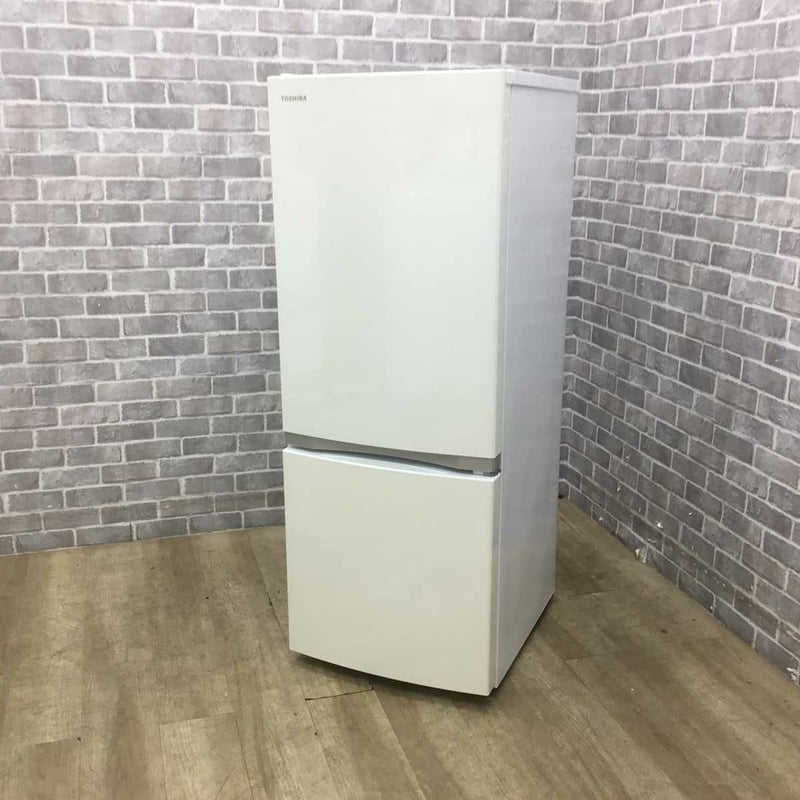 東芝 冷蔵庫 2ドア 153L 右開き ホワイト GR-P15BS(W) 2019年製
