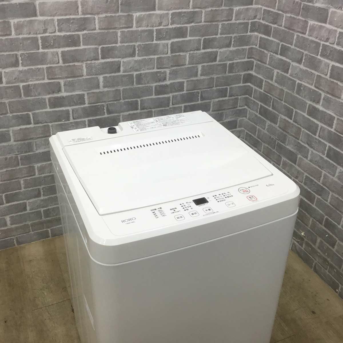 ヤマダ電機 RORO 洗濯機 6.0kg 縦型 ホワイト YWM-T60L 2023年製