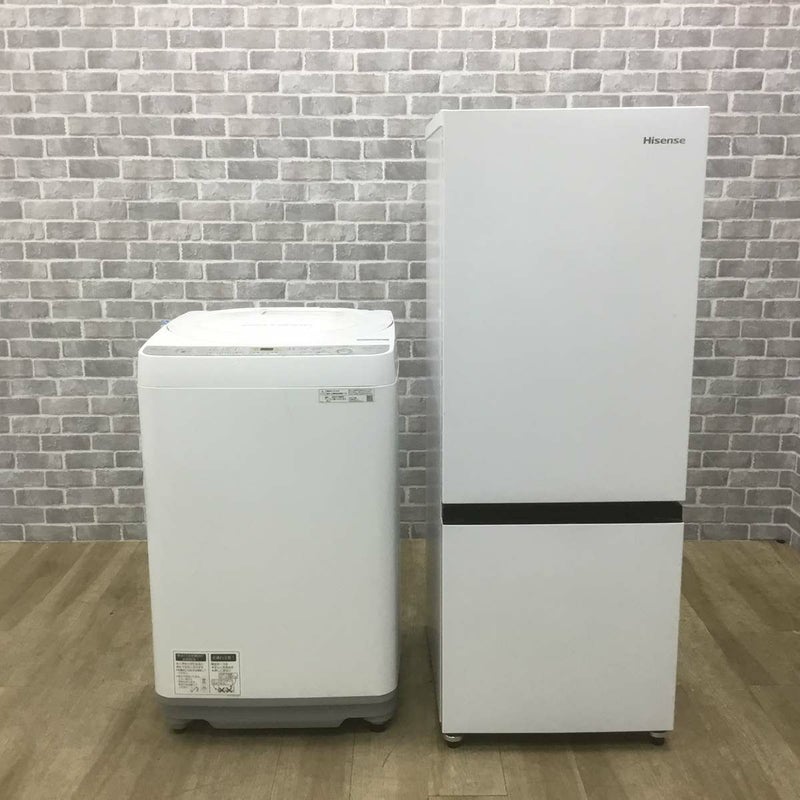 家電2点セット ハイセンス 冷蔵庫 162L シャープ 洗濯機 6.0kg