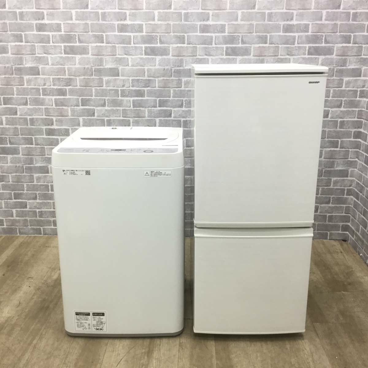 期間限定配送無料❗【美品】シャープ高年式❗2019年モデル 2ﾄﾞｱ冷蔵庫137L/4.5Kg全自動洗濯機 セット 家電2点セット シャープ 冷蔵庫 137L シャープ 洗濯機 4.5kg