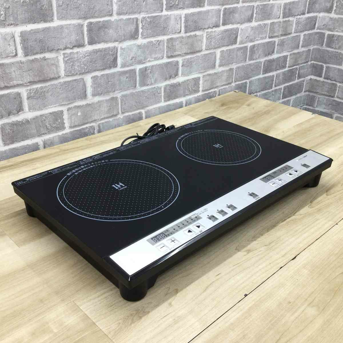 （2025.11.14　お買い上げありがとうございます）パンパシフィック　２口IHコンロ　２０２０年製　PPIT-2IH-BK　黒　100V　　高く買取るゾウ八幡東店 パン・パシフィック・インターナショナル・トレーディング IH