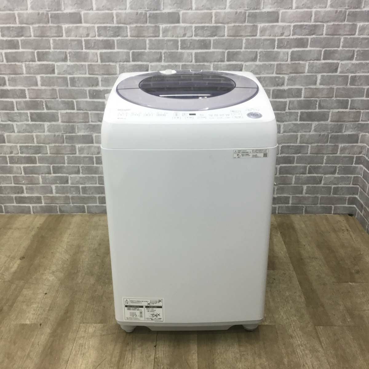【決まりました】 大85 K 2020年製 中古 SHARP ８kg インバーター搭載 ES-GV8E-S シャープ 洗濯機 8.0kg 縦型 シルバー ES-GV8E-S 2020年製 | リユース