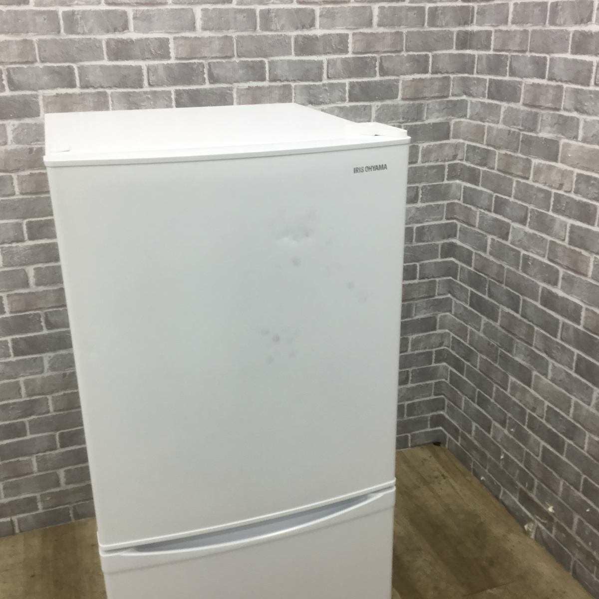 【リサイクルショップどりーむ天保山店】●1260●　アイリスオーヤマ　２ドア冷蔵庫　2019年製　1～2暮らしに最適142L♪　IRSD-14A-B　ブラック　※トレイパーツ欠損・ワレあり 岐阜県でアイリスオーヤマ2ドア冷蔵庫IRSD-14Aを買取させて頂きました