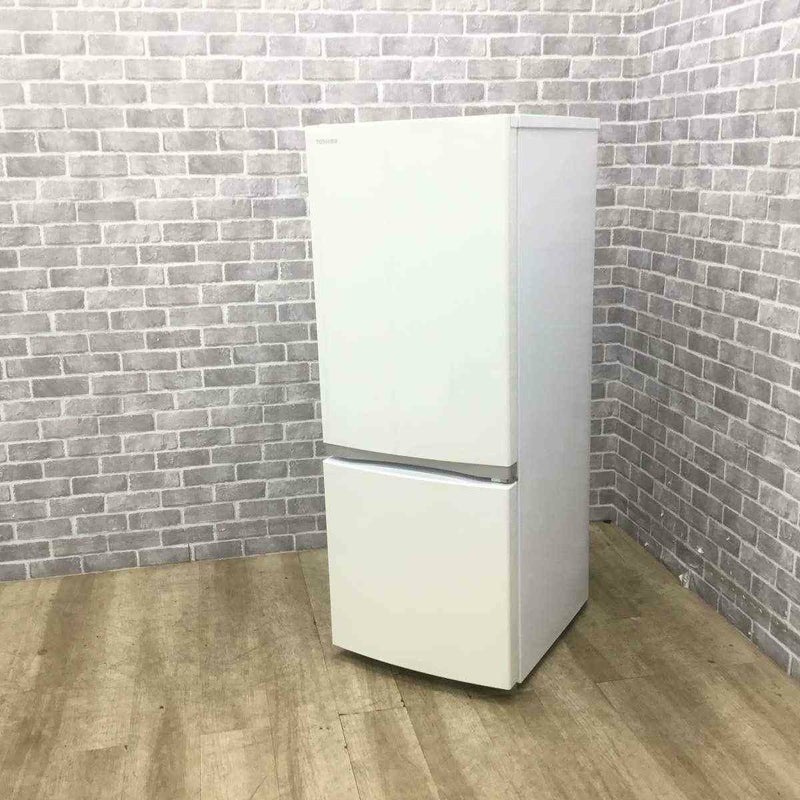 東芝 冷蔵庫 2ドア 153L 右開き ホワイト GR-P15BS(W) 2019年製