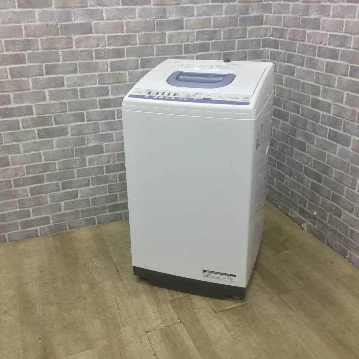 伊勢崎店【現状品】gi2-19 日立全自動電気洗濯機 NW-T74形 2018年製 ※通電確認済・本体の表面と側面にキズあり 日立 白い約束 洗濯機 7.0kg 縦型 ブルー NW-T74-A 2019年製