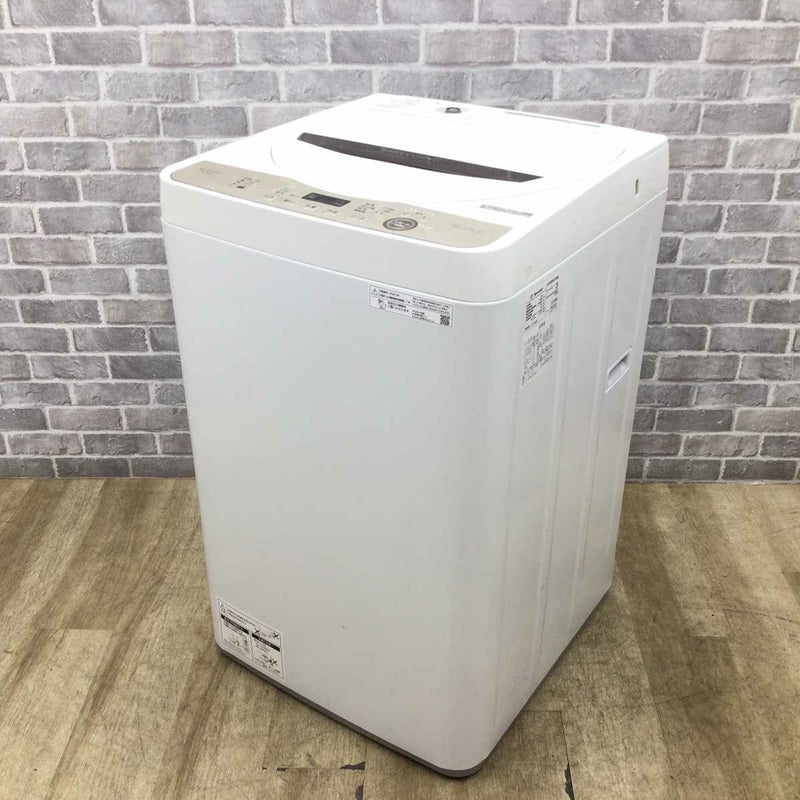 シャープ 洗濯機 6.0kg 縦型 ブラウン ES-GE6E-T 2020年製